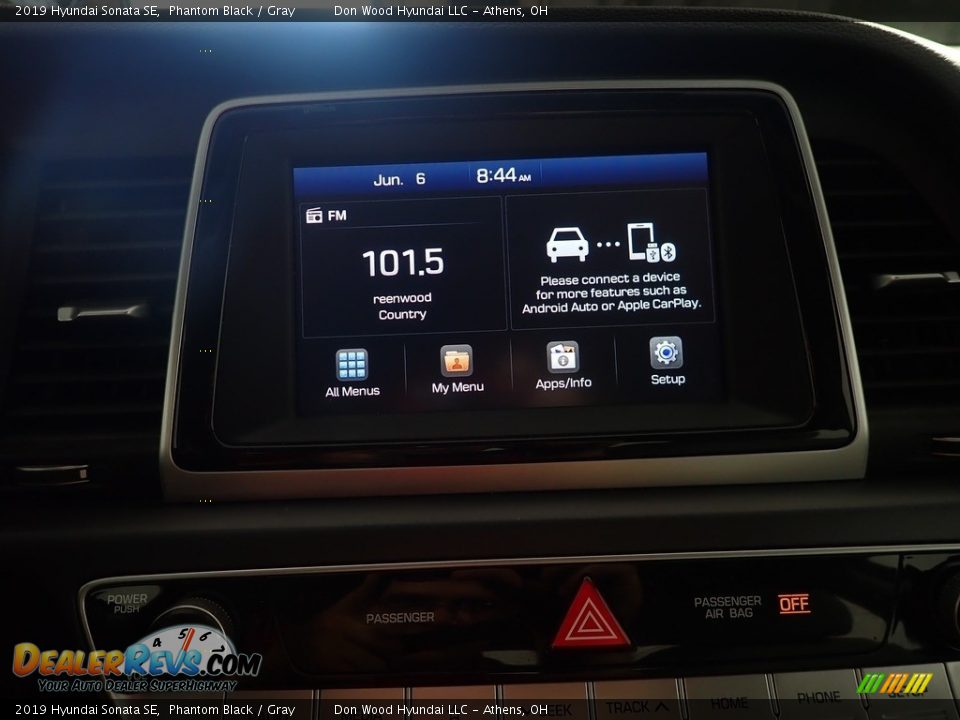 2019 Hyundai Sonata SE Phantom Black / Gray Photo #26