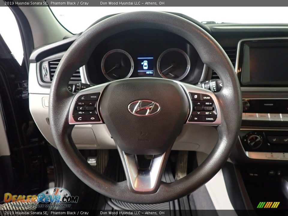 2019 Hyundai Sonata SE Phantom Black / Gray Photo #27