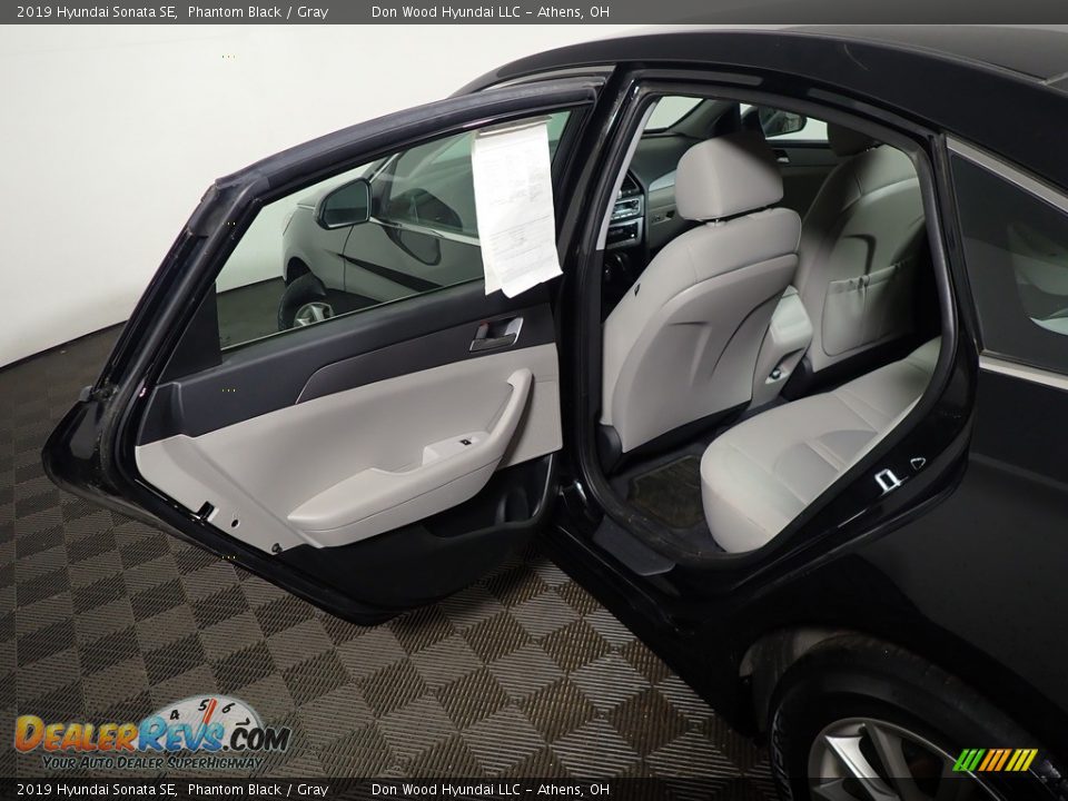 2019 Hyundai Sonata SE Phantom Black / Gray Photo #34