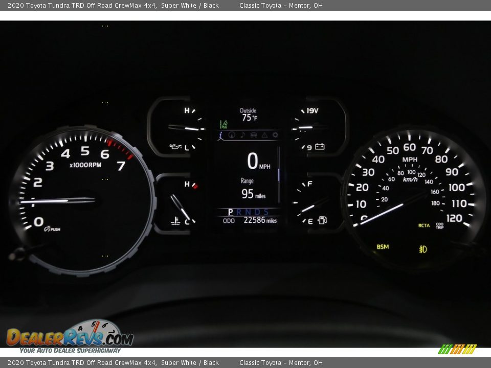 2020 Toyota Tundra TRD Off Road CrewMax 4x4 Super White / Black Photo #8