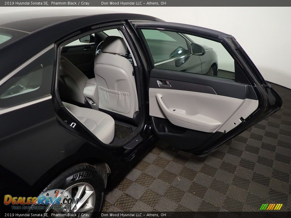 2019 Hyundai Sonata SE Phantom Black / Gray Photo #36