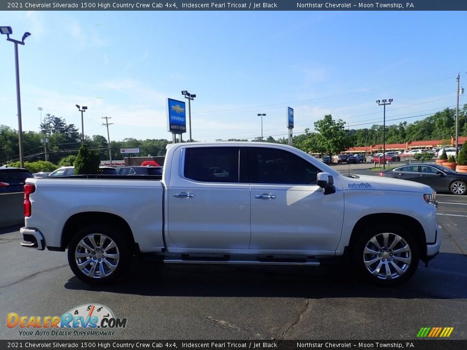 2021 Chevrolet Silverado 1500 High Country Crew Cab 4x4 Iridescent Pearl Tricoat / Jet Black Photo #9