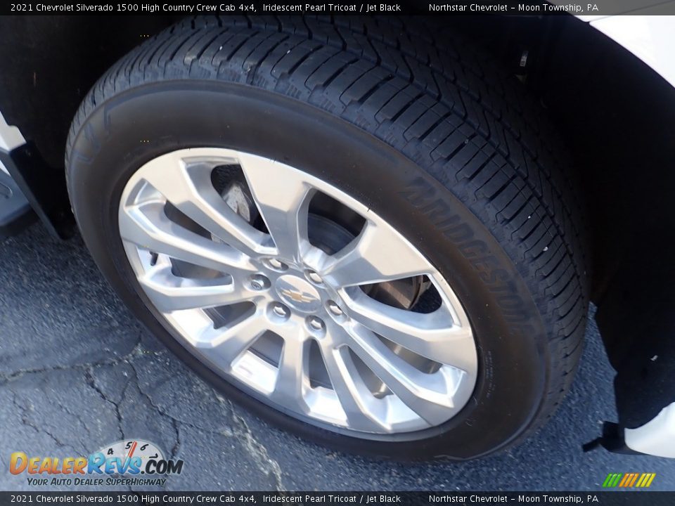 2021 Chevrolet Silverado 1500 High Country Crew Cab 4x4 Iridescent Pearl Tricoat / Jet Black Photo #13