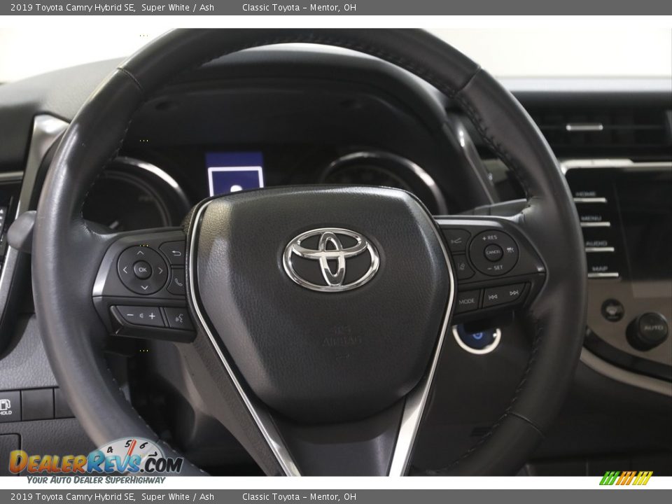 2019 Toyota Camry Hybrid SE Super White / Ash Photo #7