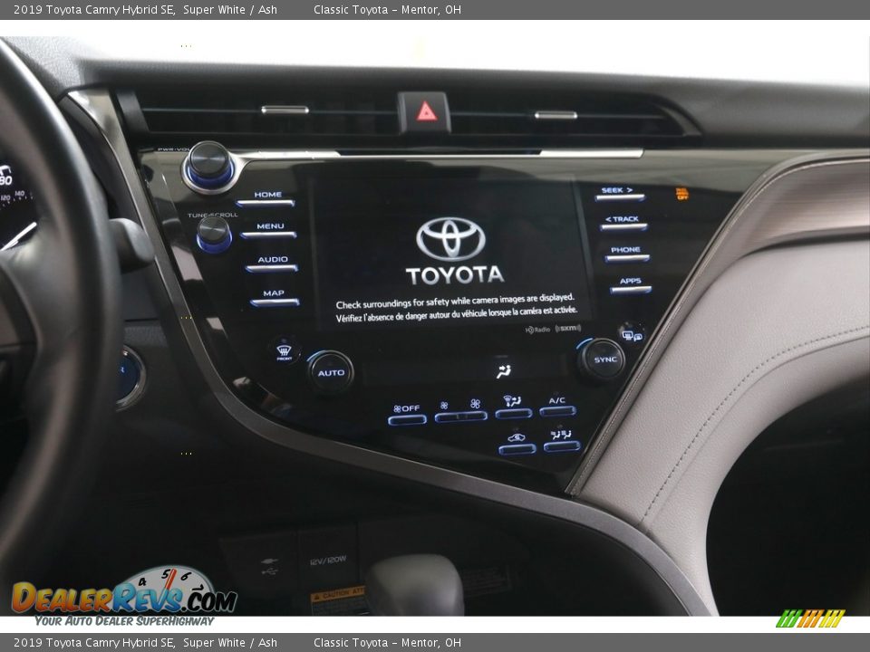 2019 Toyota Camry Hybrid SE Super White / Ash Photo #9