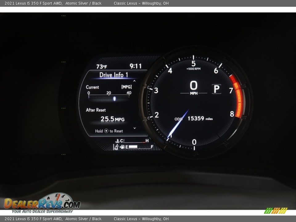 2021 Lexus IS 350 F Sport AWD Gauges Photo #8