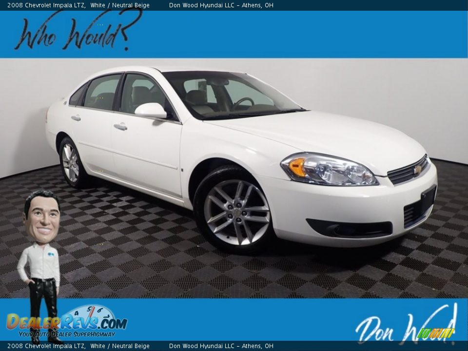 2008 Chevrolet Impala LTZ White / Neutral Beige Photo #1