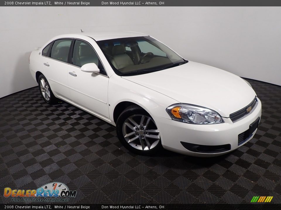 2008 Chevrolet Impala LTZ White / Neutral Beige Photo #2