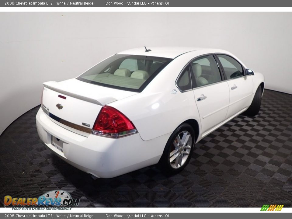 2008 Chevrolet Impala LTZ White / Neutral Beige Photo #14