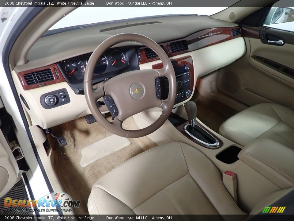 2008 Chevrolet Impala LTZ White / Neutral Beige Photo #15
