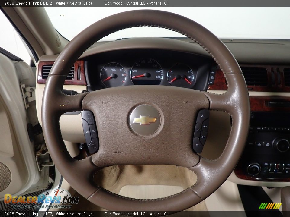 2008 Chevrolet Impala LTZ White / Neutral Beige Photo #17