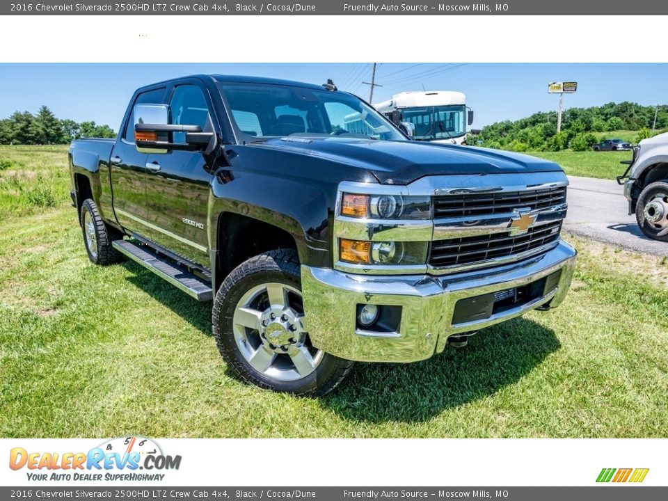 2016 Chevrolet Silverado 2500HD LTZ Crew Cab 4x4 Black / Cocoa/Dune Photo #1