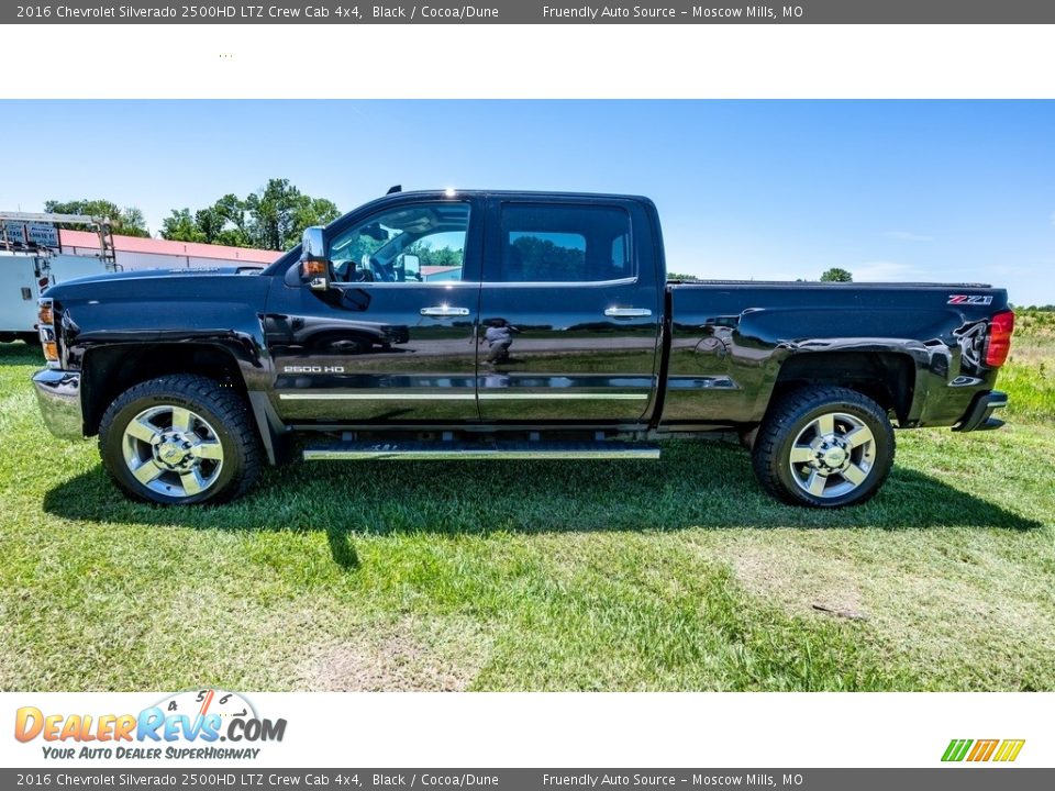 2016 Chevrolet Silverado 2500HD LTZ Crew Cab 4x4 Black / Cocoa/Dune Photo #7