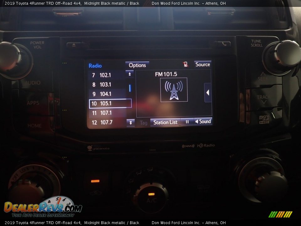 2019 Toyota 4Runner TRD Off-Road 4x4 Midnight Black metallic / Black Photo #28