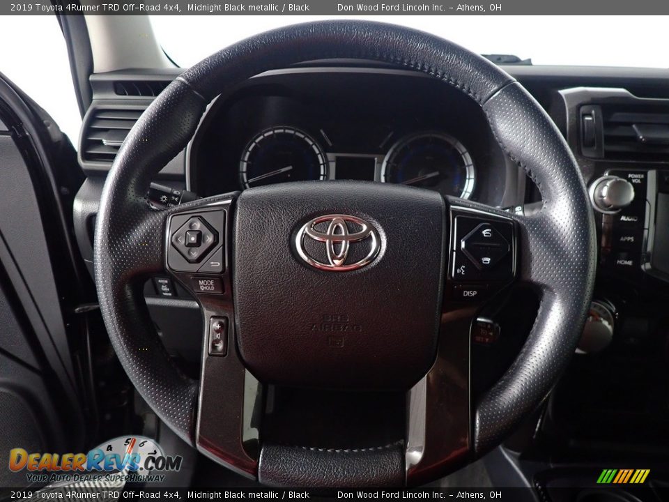 2019 Toyota 4Runner TRD Off-Road 4x4 Midnight Black metallic / Black Photo #29
