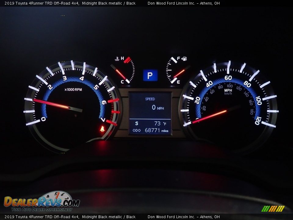 2019 Toyota 4Runner TRD Off-Road 4x4 Midnight Black metallic / Black Photo #30