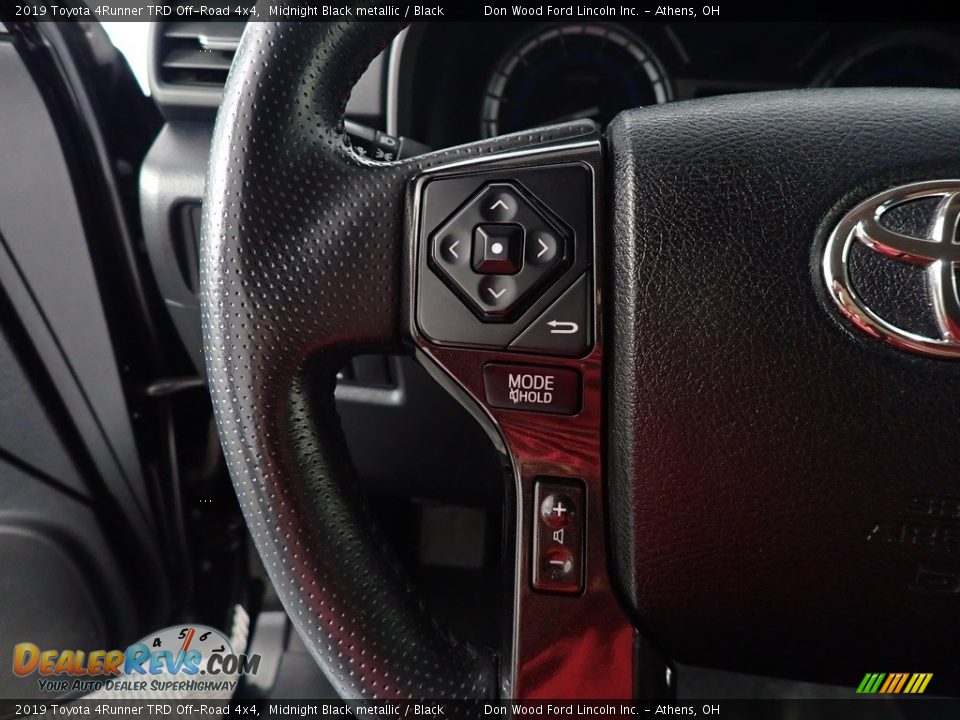 2019 Toyota 4Runner TRD Off-Road 4x4 Midnight Black metallic / Black Photo #31