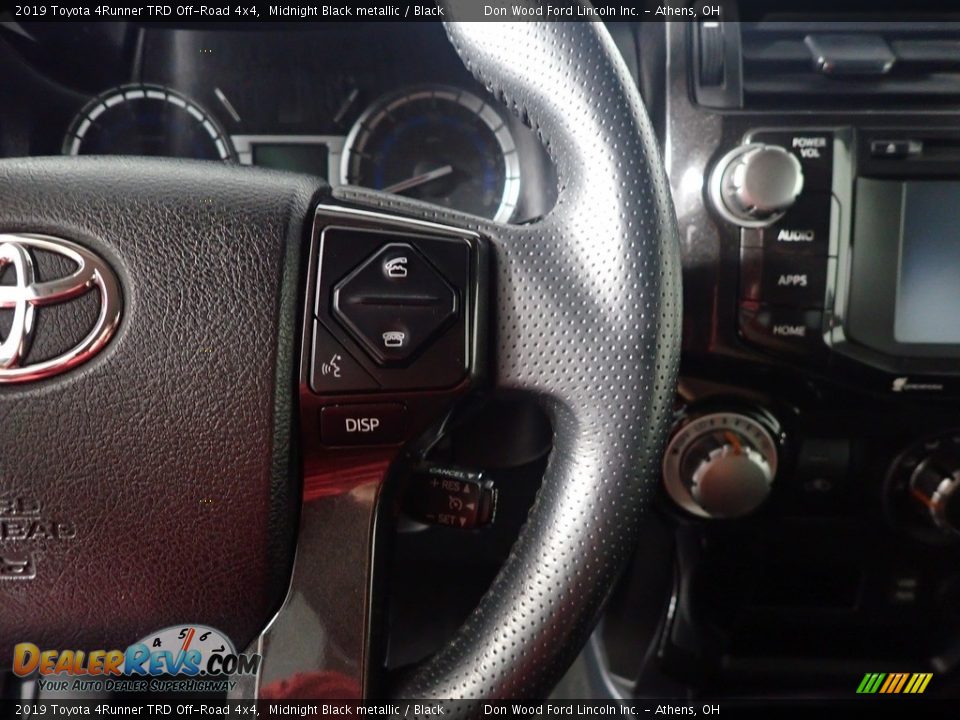 2019 Toyota 4Runner TRD Off-Road 4x4 Midnight Black metallic / Black Photo #32