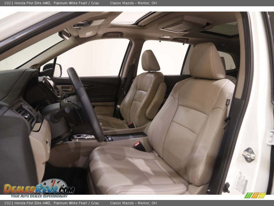 2021 Honda Pilot Elite AWD Platinum White Pearl / Gray Photo #5