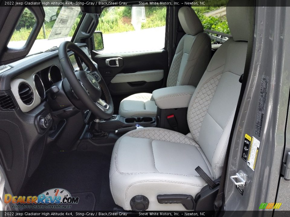 Black/Steel Gray Interior - 2022 Jeep Gladiator High Altitude 4x4 Photo #10