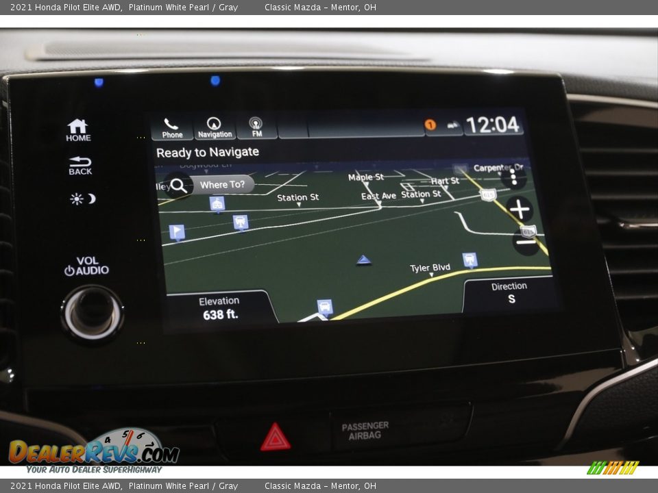 2021 Honda Pilot Elite AWD Platinum White Pearl / Gray Photo #10