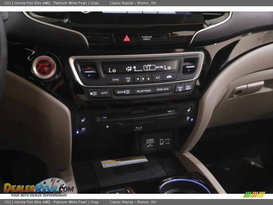 2021 Honda Pilot Elite AWD Platinum White Pearl / Gray Photo #14