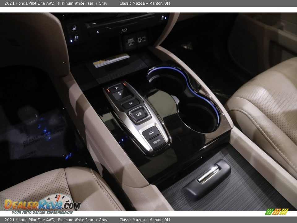 2021 Honda Pilot Elite AWD Platinum White Pearl / Gray Photo #15