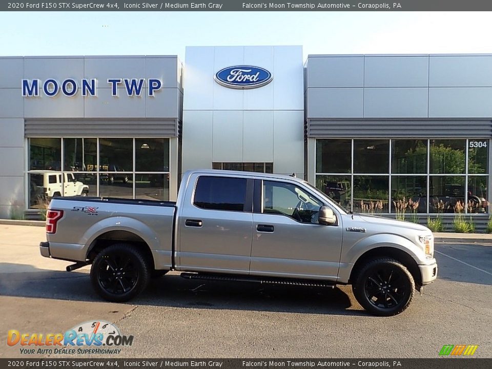 2020 Ford F150 STX SuperCrew 4x4 Iconic Silver / Medium Earth Gray Photo #1