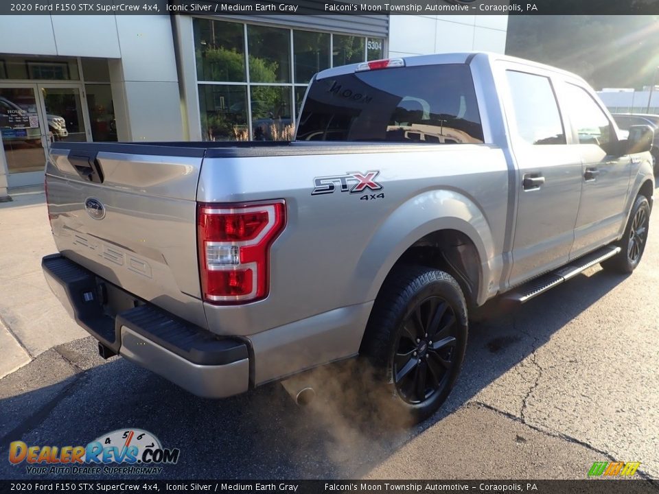 2020 Ford F150 STX SuperCrew 4x4 Iconic Silver / Medium Earth Gray Photo #2