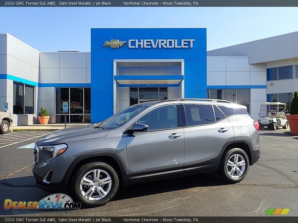 2020 GMC Terrain SLE AWD Satin Steel Metallic / Jet Black Photo #1