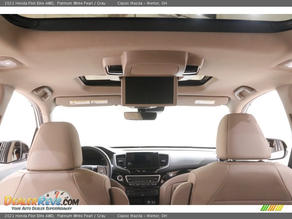 2021 Honda Pilot Elite AWD Platinum White Pearl / Gray Photo #20