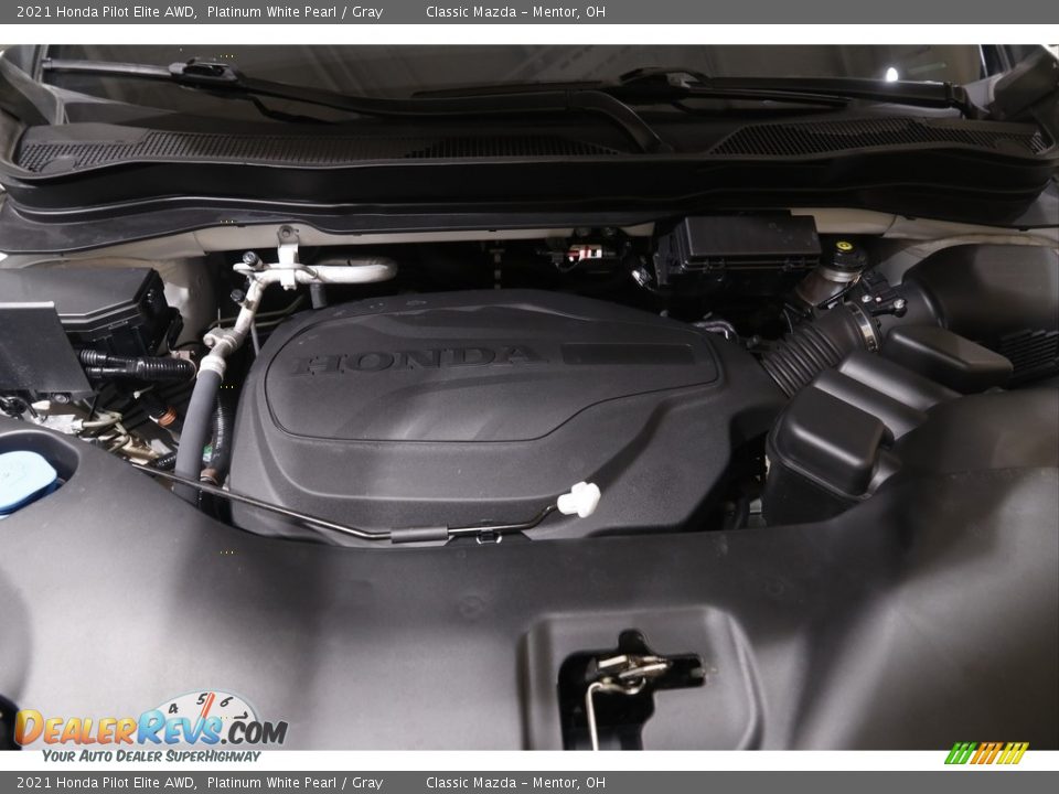 2021 Honda Pilot Elite AWD Platinum White Pearl / Gray Photo #22