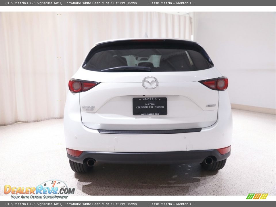 2019 Mazda CX-5 Signature AWD Snowflake White Pearl Mica / Caturra Brown Photo #19
