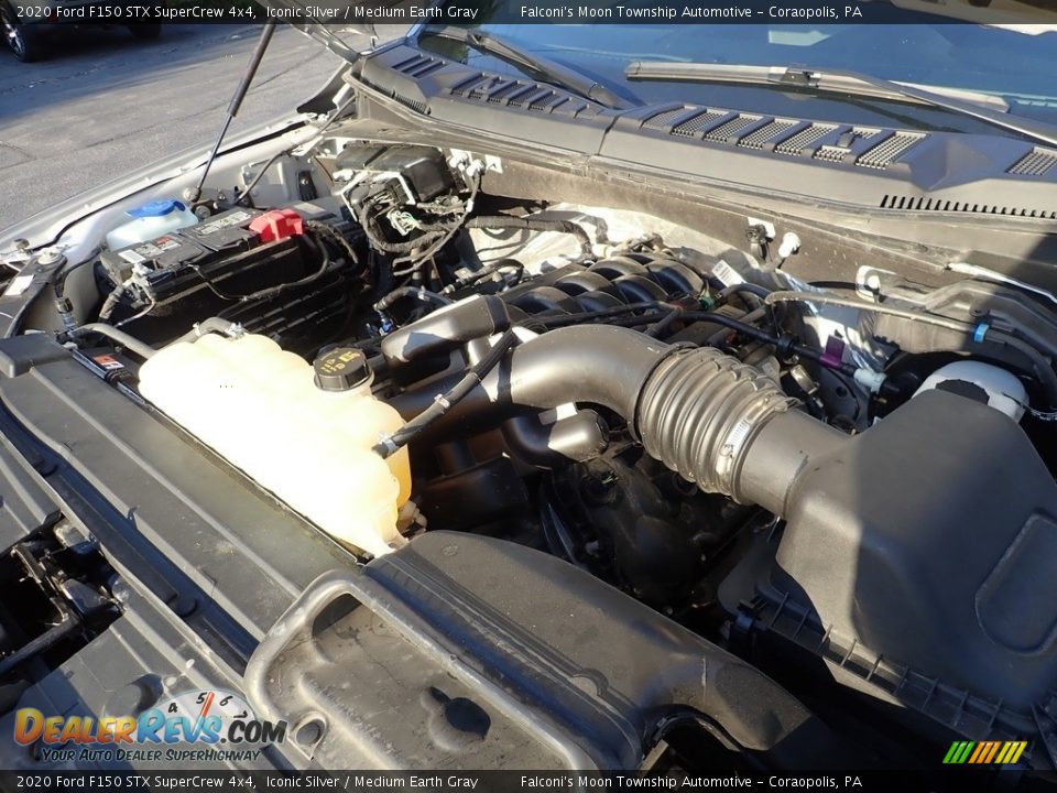 2020 Ford F150 STX SuperCrew 4x4 Iconic Silver / Medium Earth Gray Photo #30