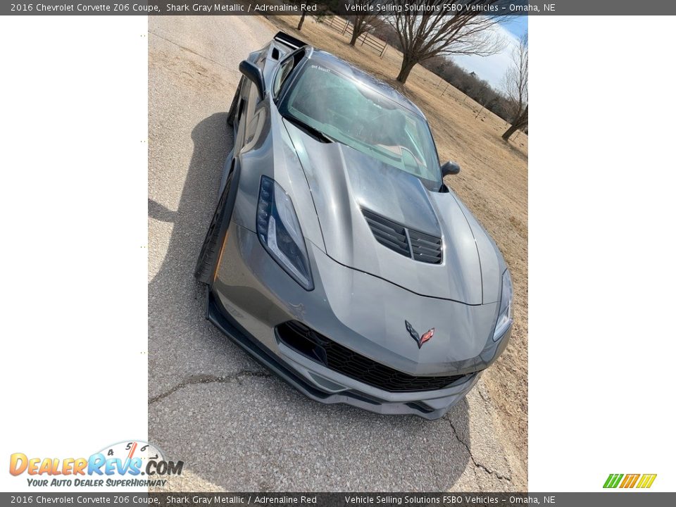 2016 Chevrolet Corvette Z06 Coupe Shark Gray Metallic / Adrenaline Red Photo #3