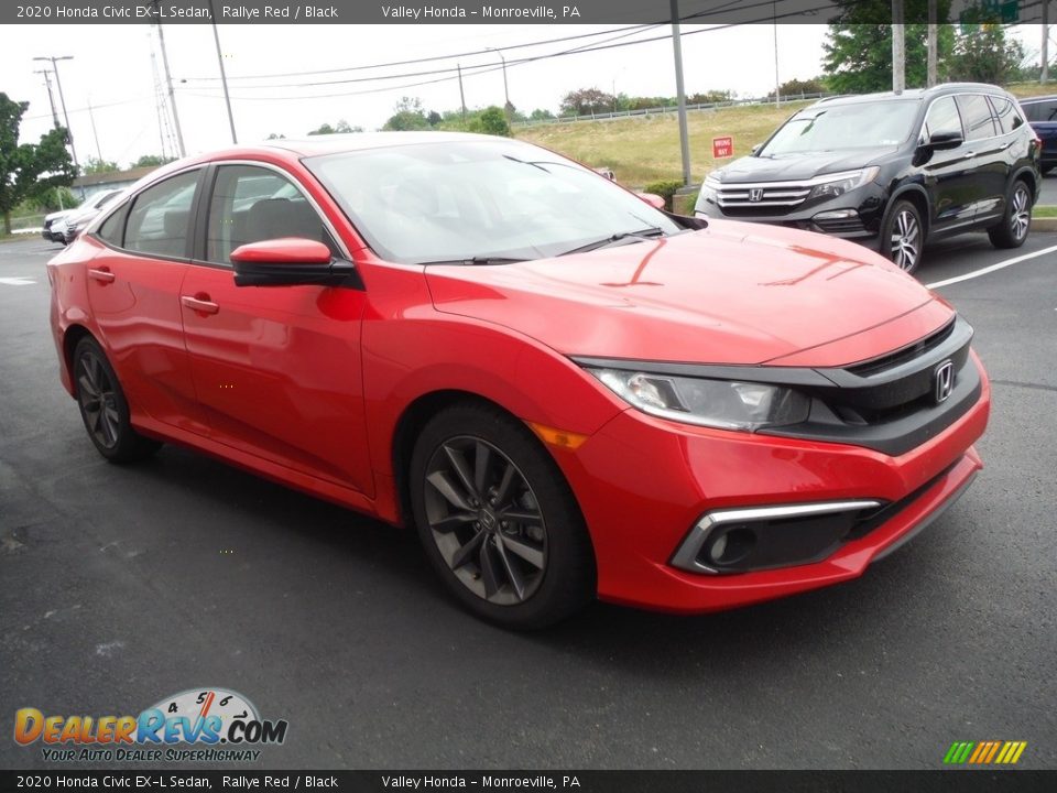 Front 3/4 View of 2020 Honda Civic EX-L Sedan Photo #6