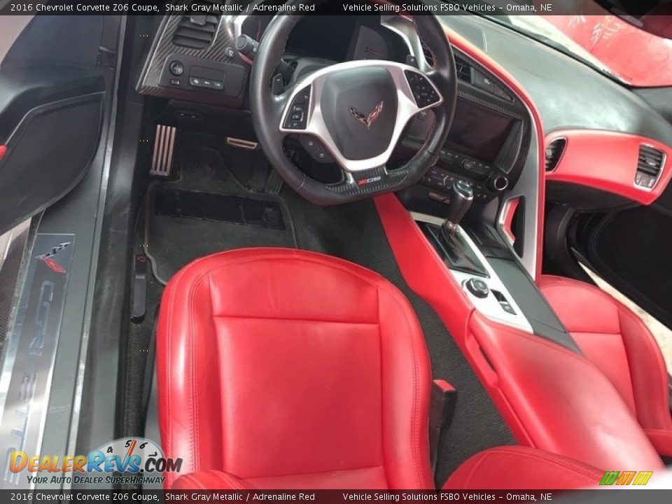2016 Chevrolet Corvette Z06 Coupe Shark Gray Metallic / Adrenaline Red Photo #5