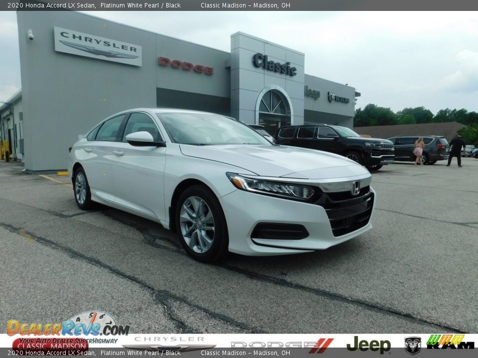 2020 Honda Accord LX Sedan Platinum White Pearl / Black Photo #1