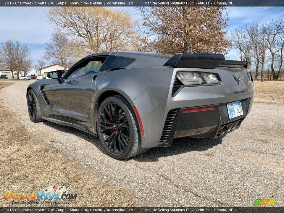 2016 Chevrolet Corvette Z06 Coupe Shark Gray Metallic / Adrenaline Red Photo #11