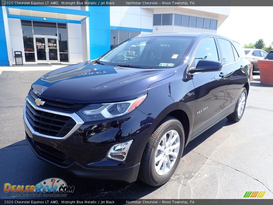 2020 Chevrolet Equinox LT AWD Midnight Blue Metallic / Jet Black Photo #2