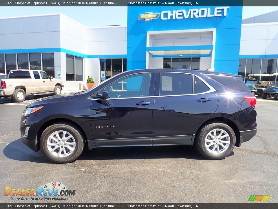 2020 Chevrolet Equinox LT AWD Midnight Blue Metallic / Jet Black Photo #3