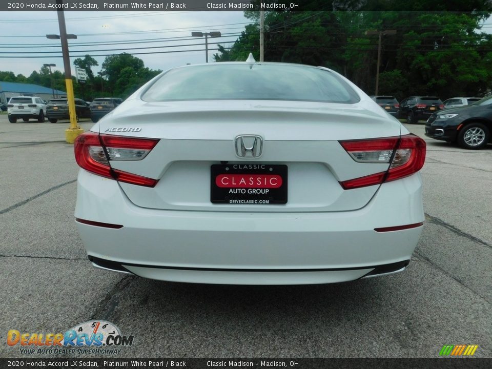 2020 Honda Accord LX Sedan Platinum White Pearl / Black Photo #4