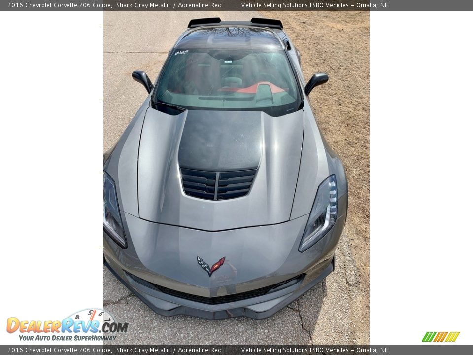 2016 Chevrolet Corvette Z06 Coupe Shark Gray Metallic / Adrenaline Red Photo #14