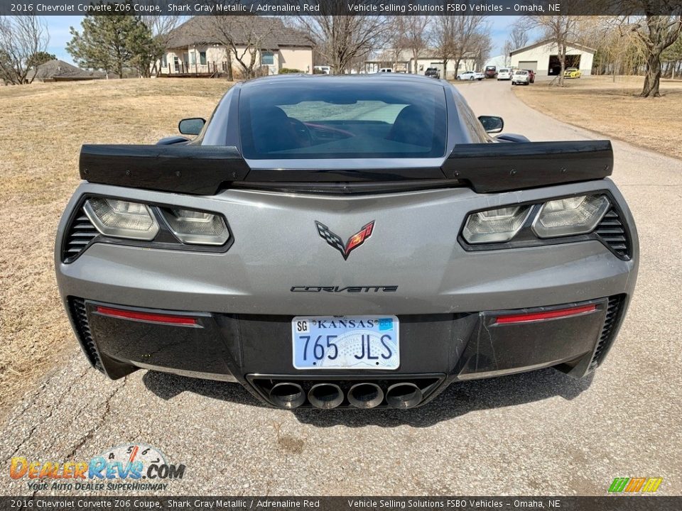 2016 Chevrolet Corvette Z06 Coupe Shark Gray Metallic / Adrenaline Red Photo #15