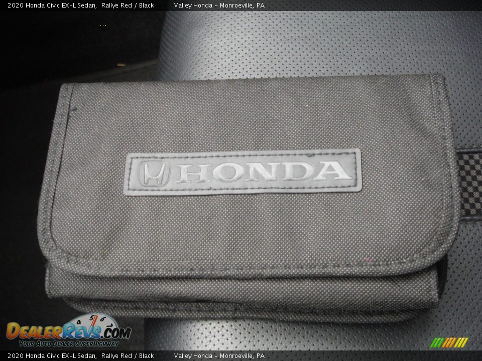 2020 Honda Civic EX-L Sedan Rallye Red / Black Photo #27