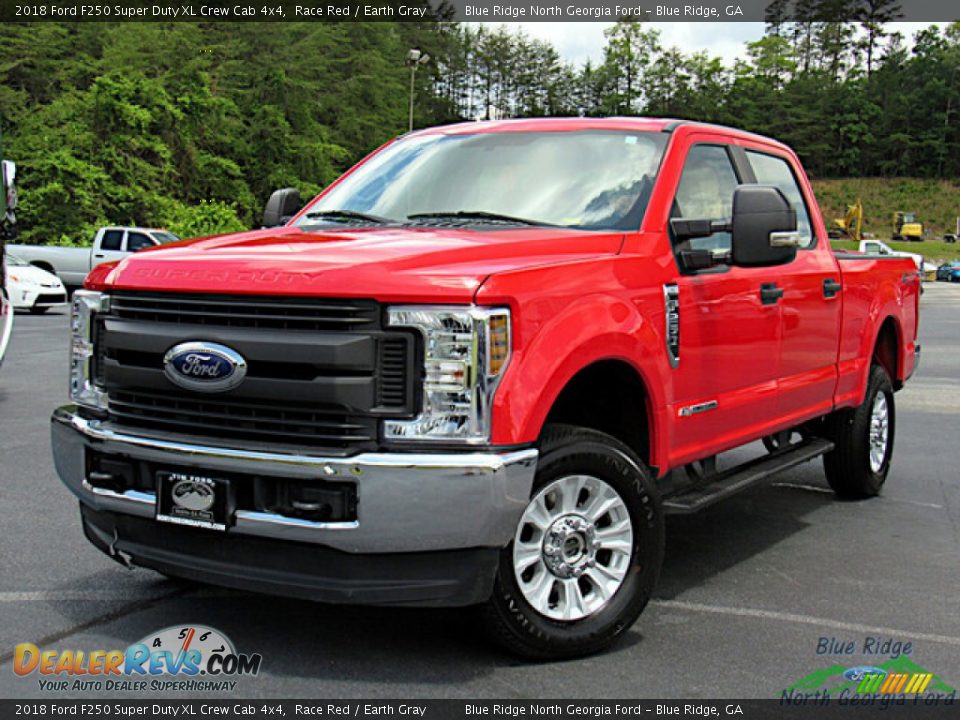 2018 Ford F250 Super Duty XL Crew Cab 4x4 Race Red / Earth Gray Photo #1
