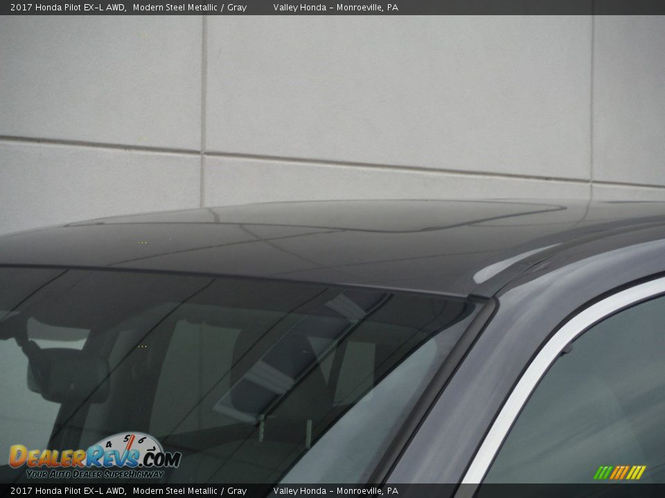 2017 Honda Pilot EX-L AWD Modern Steel Metallic / Gray Photo #3