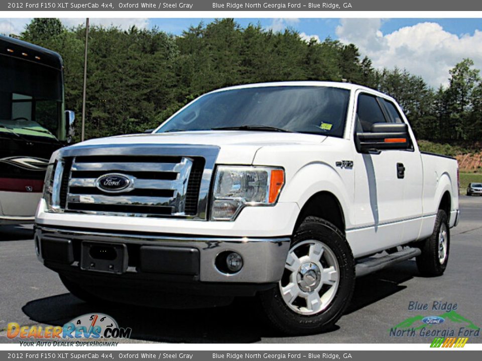 2012 Ford F150 XLT SuperCab 4x4 Oxford White / Steel Gray Photo #1