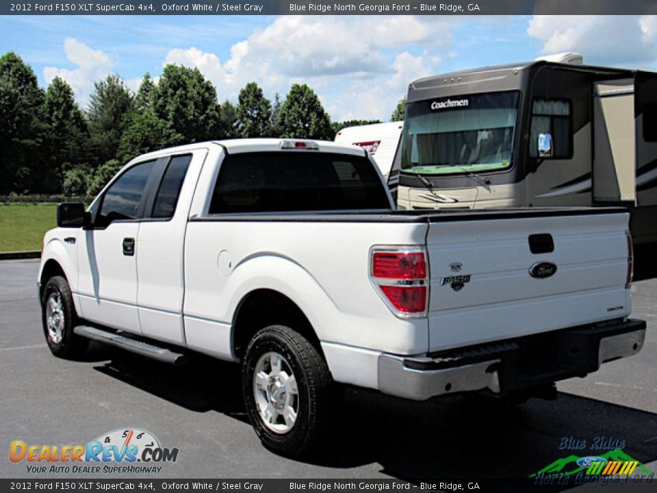 2012 Ford F150 XLT SuperCab 4x4 Oxford White / Steel Gray Photo #3