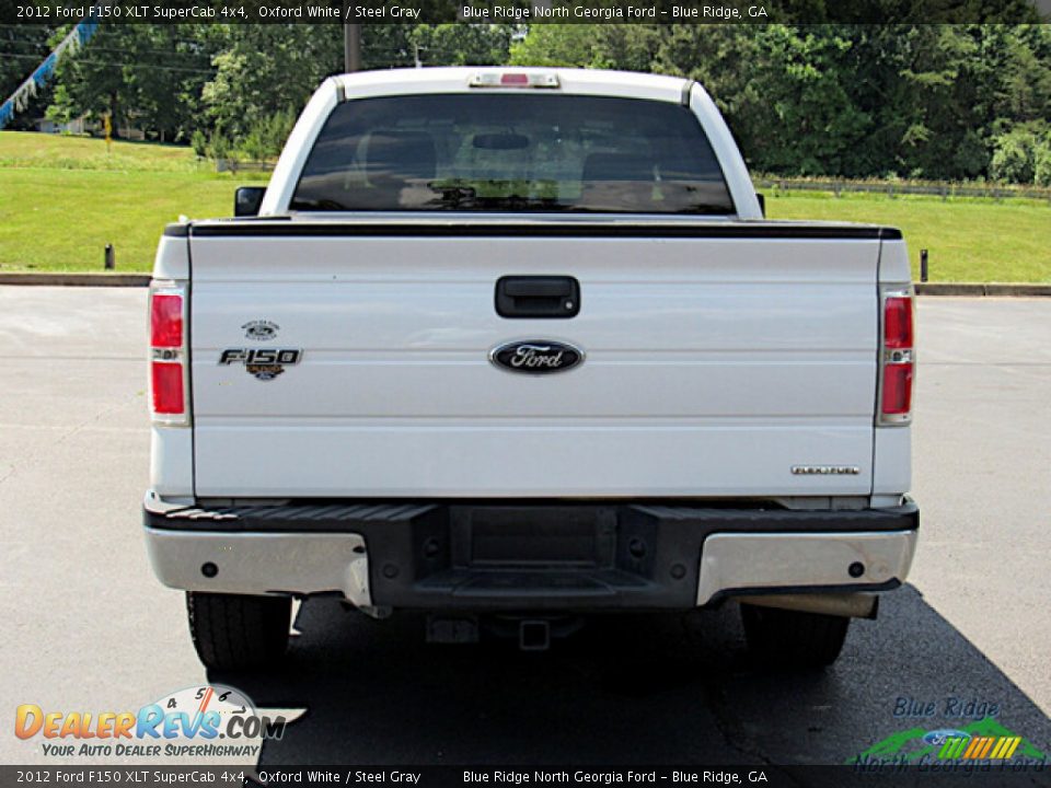 2012 Ford F150 XLT SuperCab 4x4 Oxford White / Steel Gray Photo #4